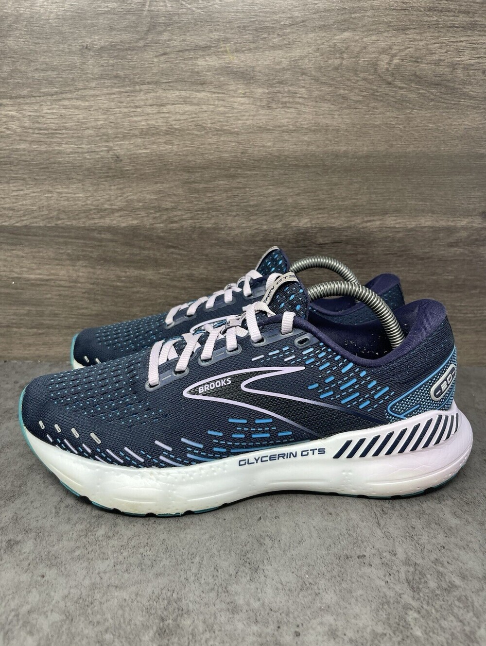 Brooks Glycerin GTS 20 Peacoat Blue Size 10 Womens Support Running Shoes